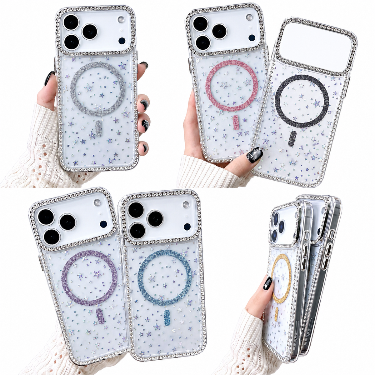 funda magsafe brillo estrella