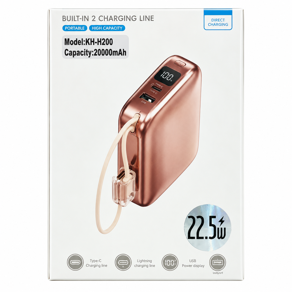 powerbank 20000mah khh200