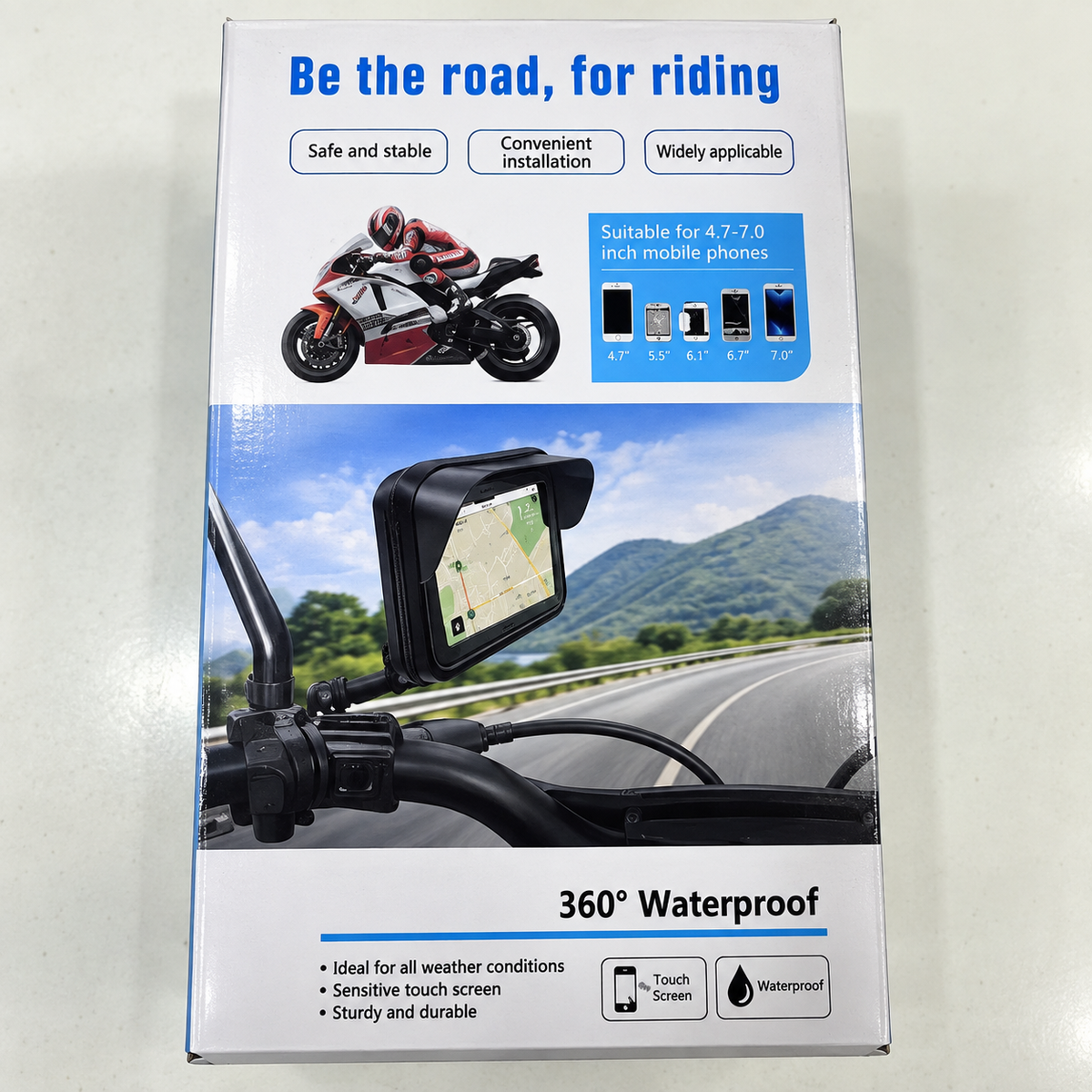 soporte moto 360 impermeable