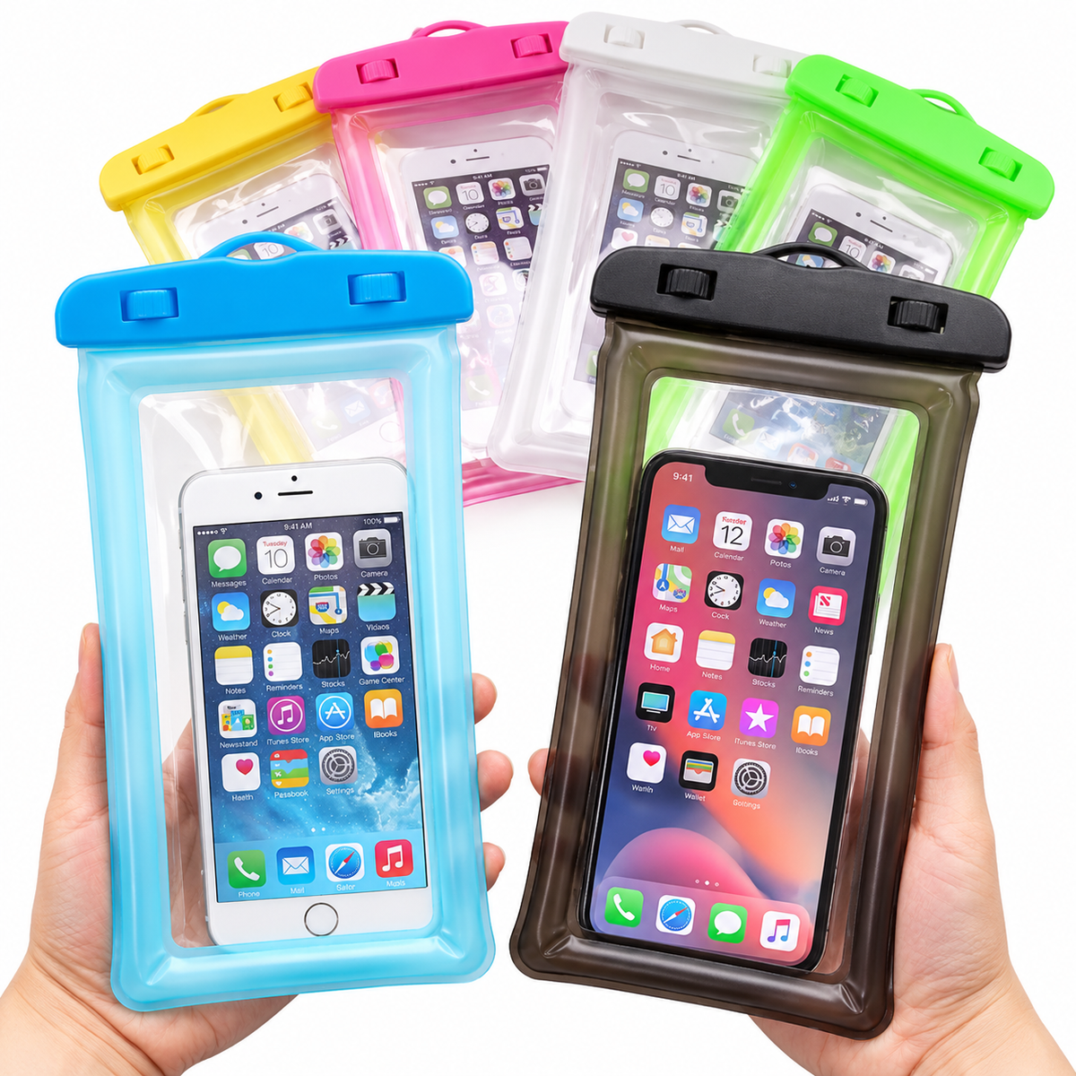 funda sumergible con aire